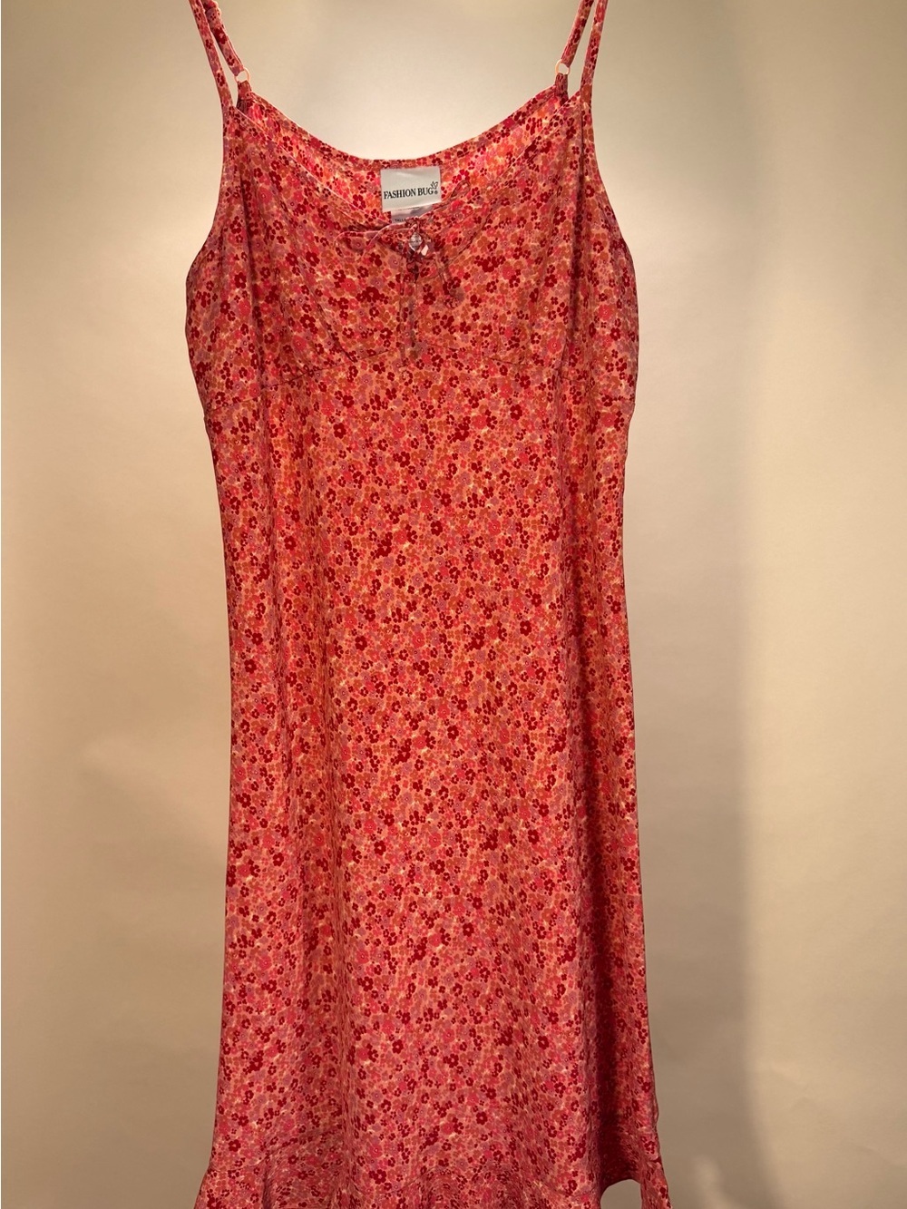 Fashion Bug Pink Floral Slip Dress - New with Tags - vintage